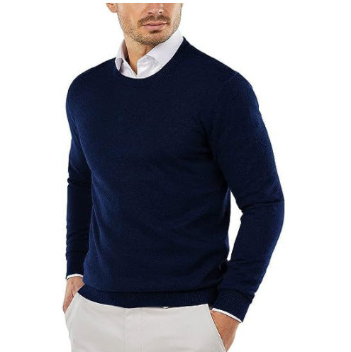 Lune London | Men's elegant round neck sweater made of fine cotton