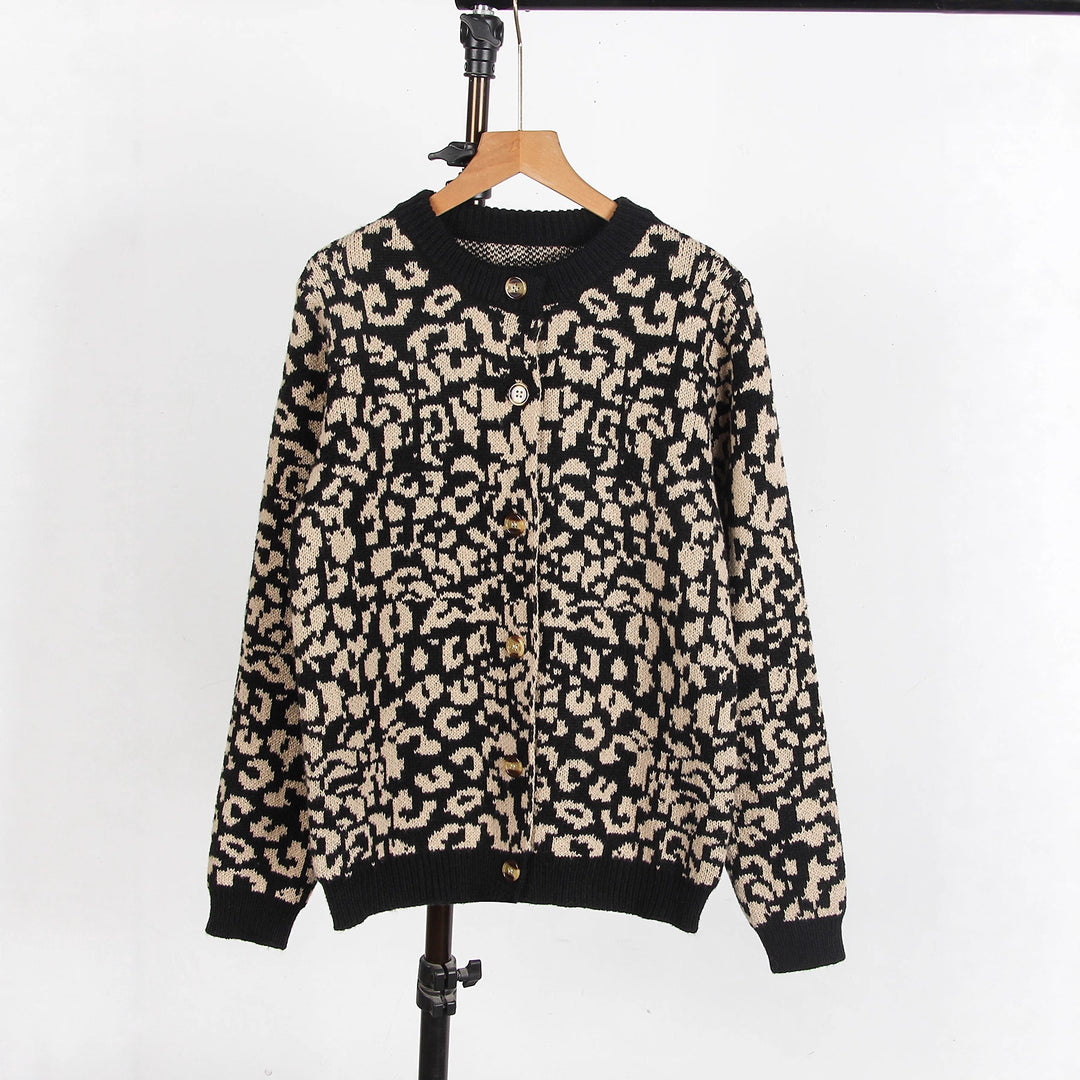 Women’s Casual Animal Prints Sweater Chic & Stil