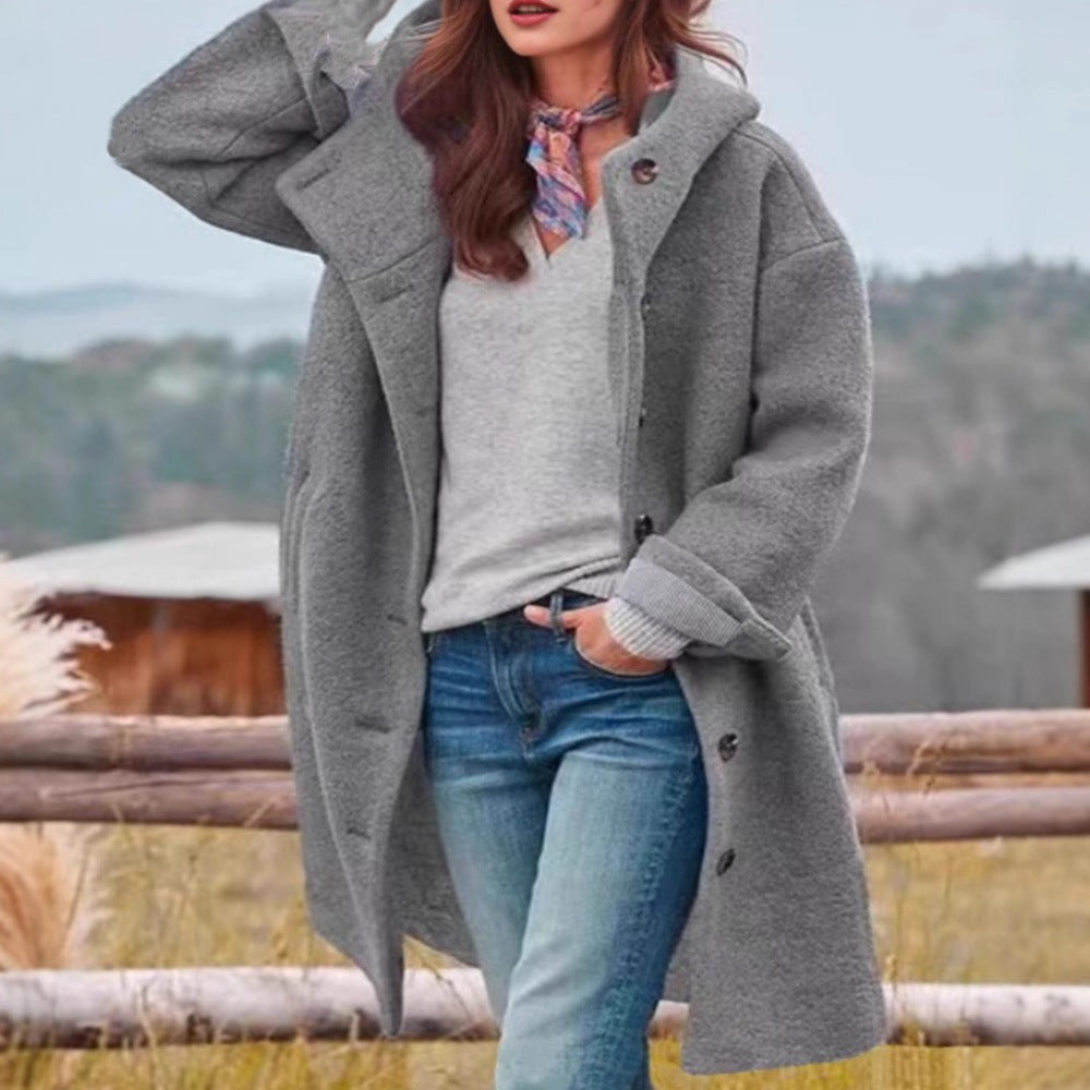Lune London long sleeve puffer coat for women
