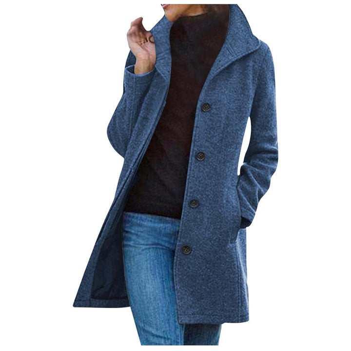Fashionable women's coat with an elegant lapel and practical pockets Lune London