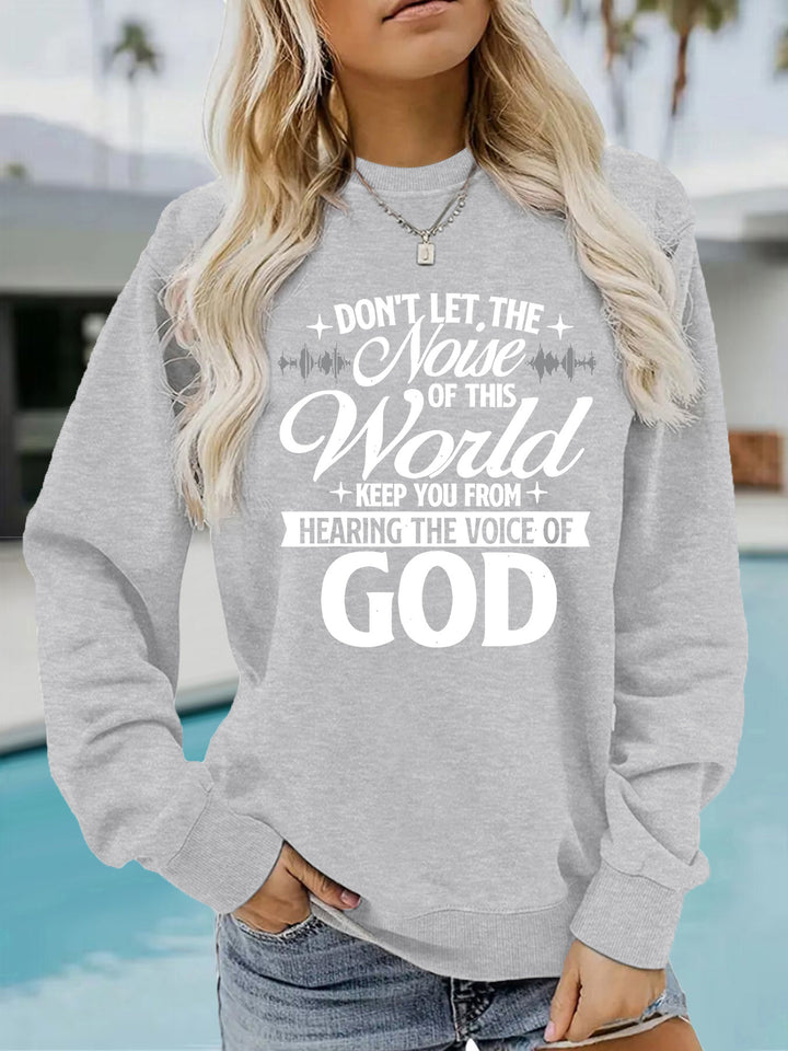 Sweatshirt pour femmes avec imprimé inspirant et coupe confortable Chic & Stil