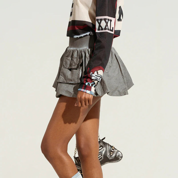 Casual women's skirt with high-quality lace-up waist Lune London