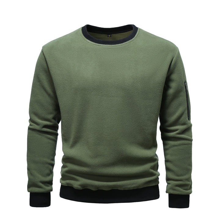 Comfortable fleece pullover for men with zip pocket Lune London