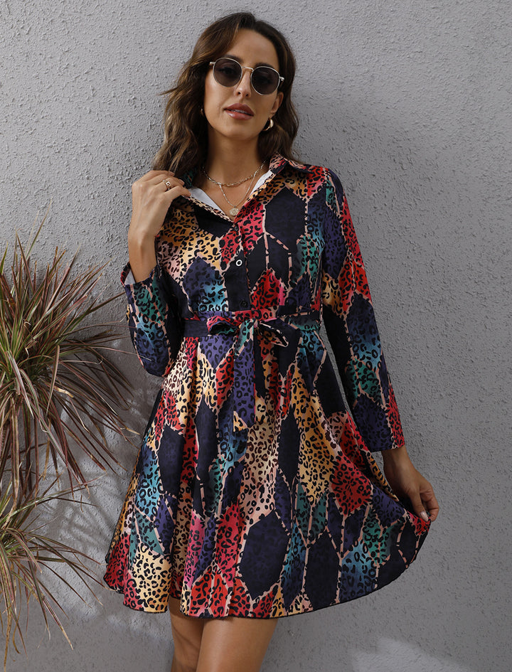 Shirt dress for women with an elegant waist Lune London