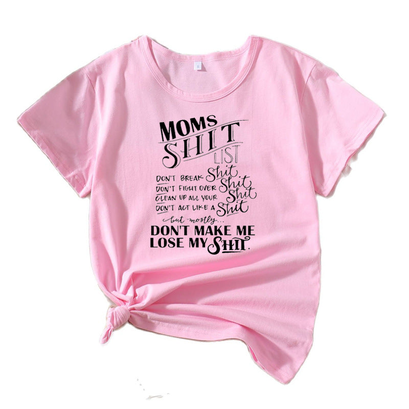 Women Casual Graphic T-shirt Lune London 1751262401