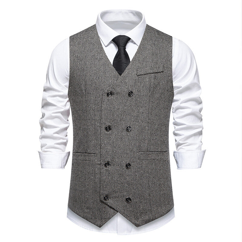 Elegant double-breasted jacket for men with decorative pattern Lune London