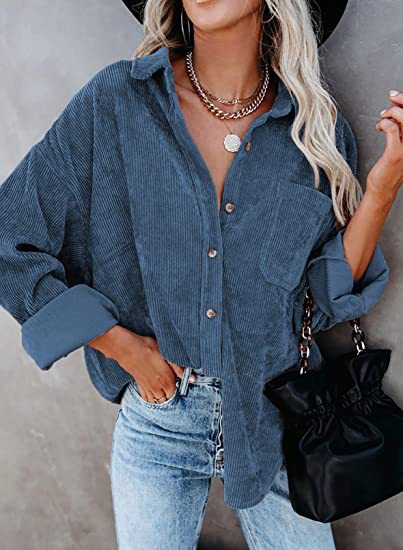 Women's Plus Size Cord Blouse Lune London