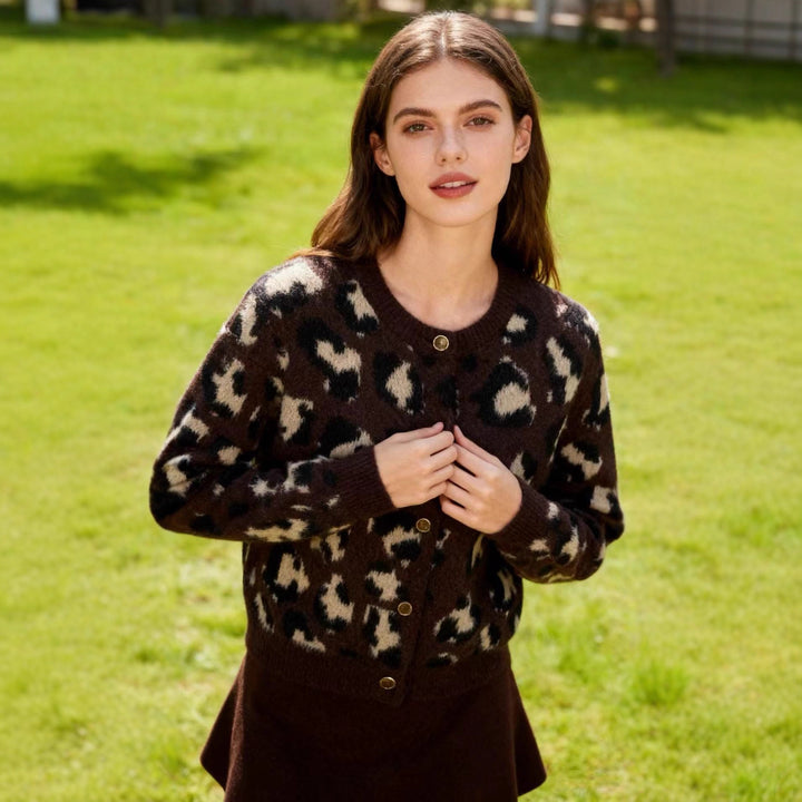 Pull doux léopard pour femmes Chic & Stil