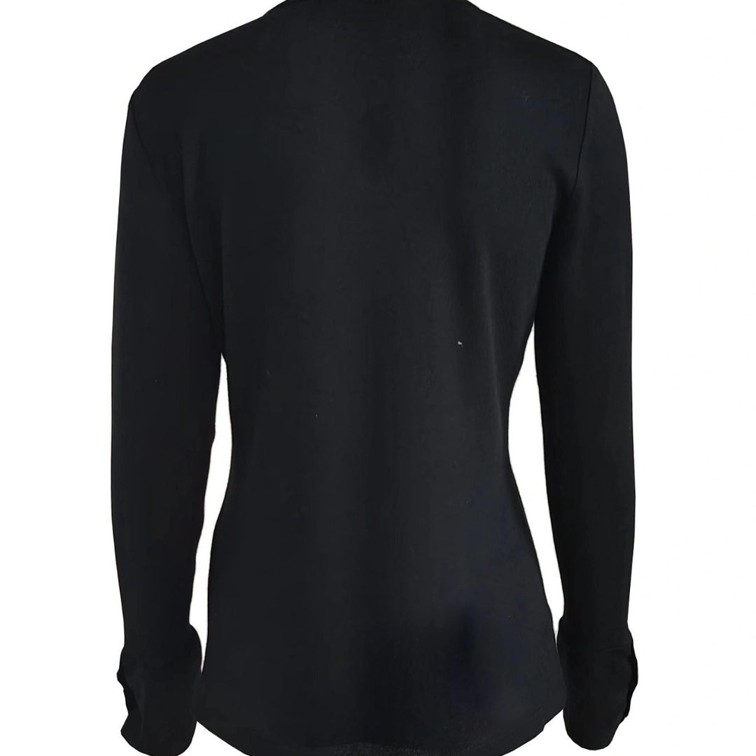 Women's long sleeve t-shirt with elegant buttons Lune London