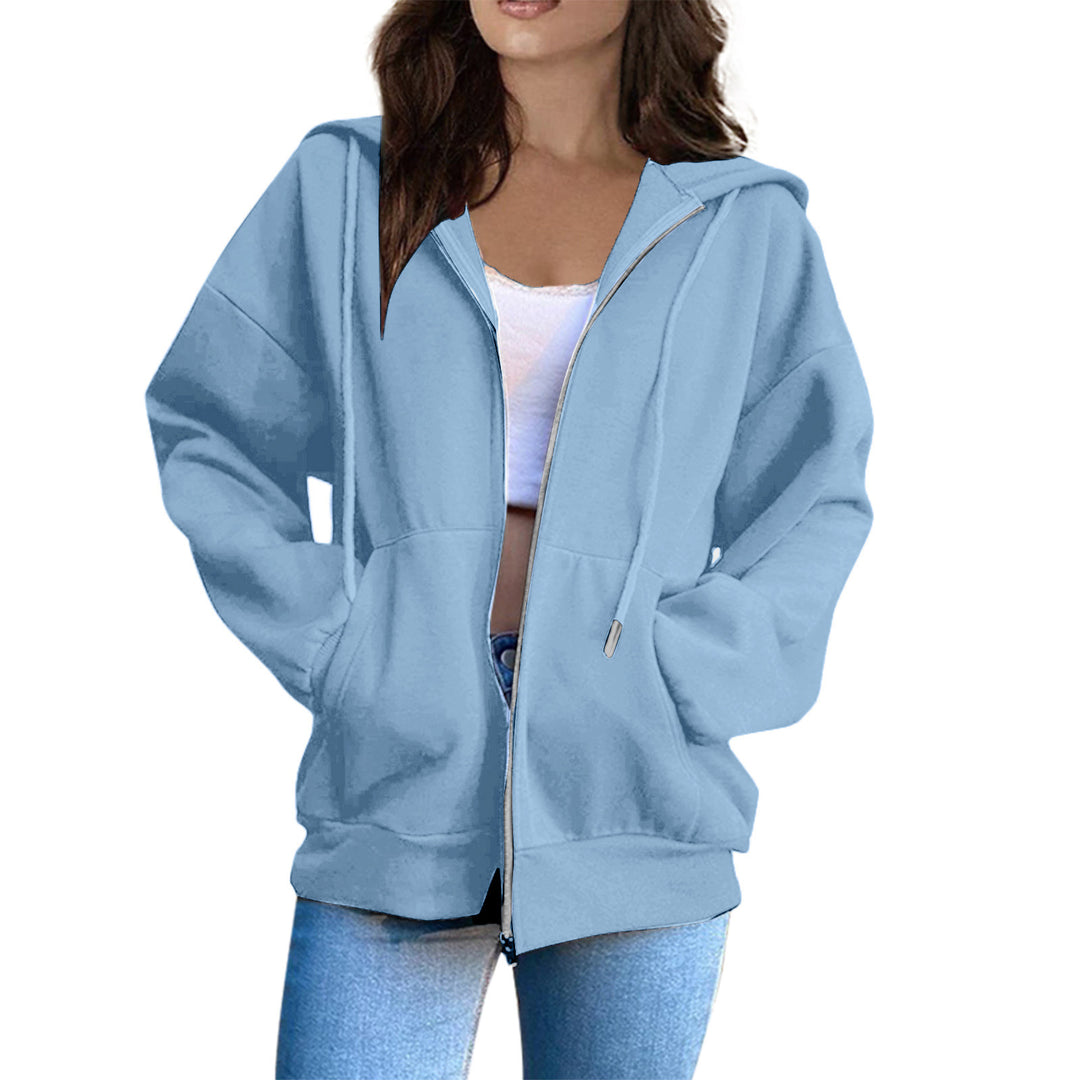 Women's hoodie jacket with cozy oversized cut Chic & Stil
