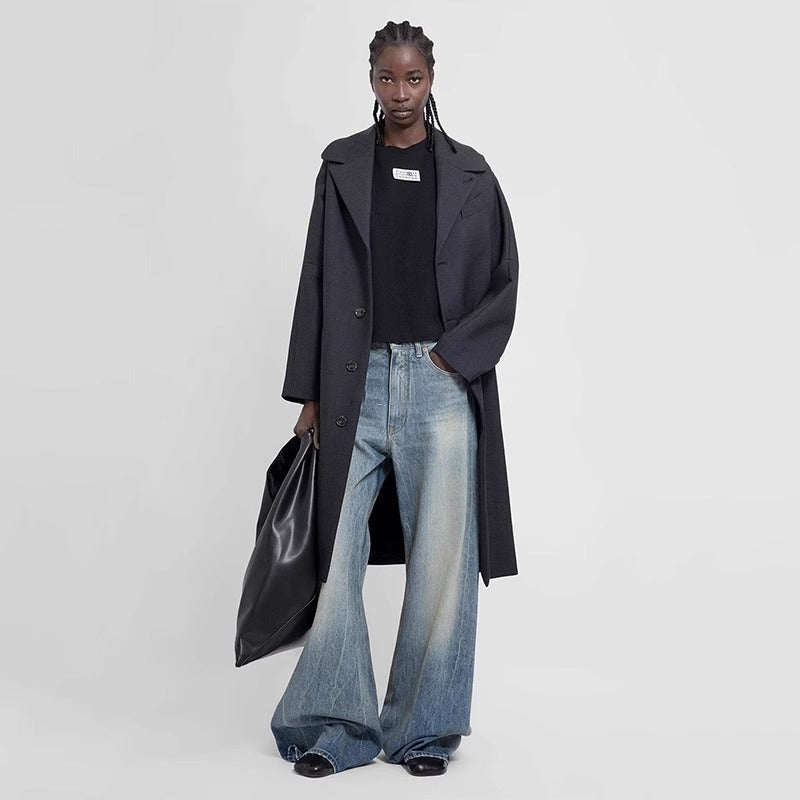 Jeans larges pour femmes à taille haute Chic & Stil