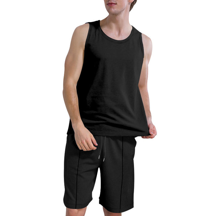 Tenue de sport décontractée pour hommes avec haut sans manches et shorts Lune London