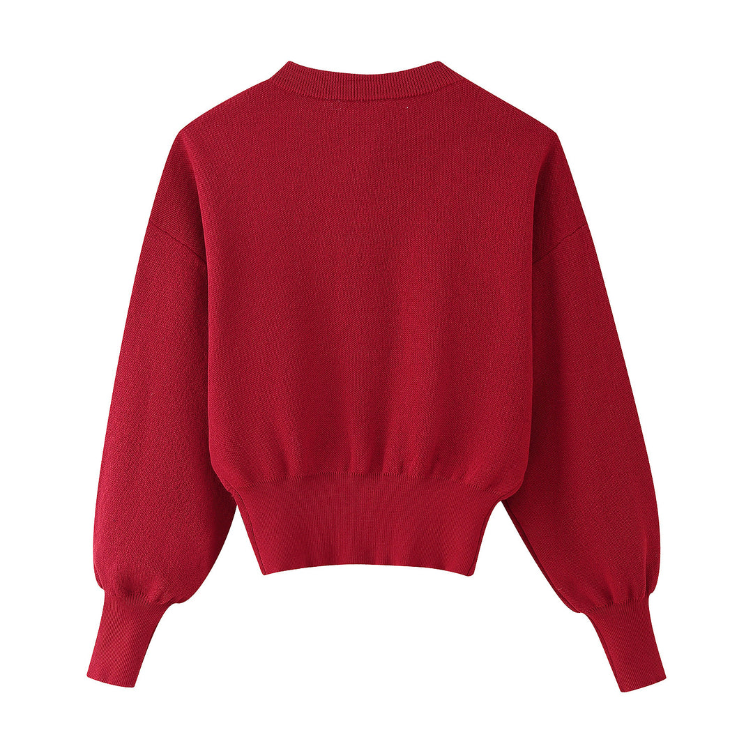 Women's knit jacket with elegant buttons and voluminous sleeves Lune London