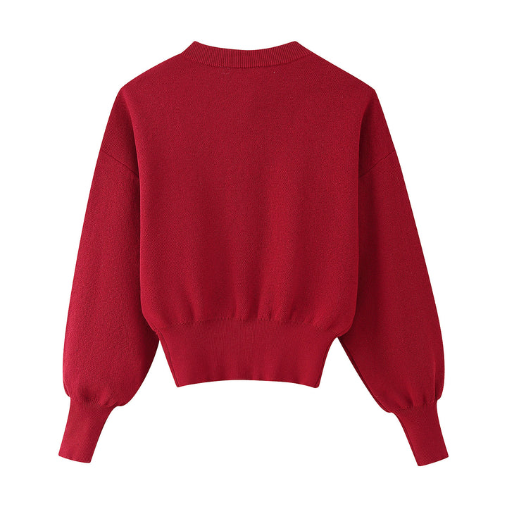 Women's knit jacket with elegant buttons and voluminous sleeves Lune London