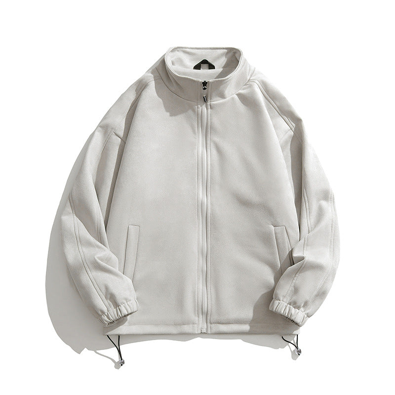 Sports fleece jacket for women with high collar and zippered side pockets Lune London