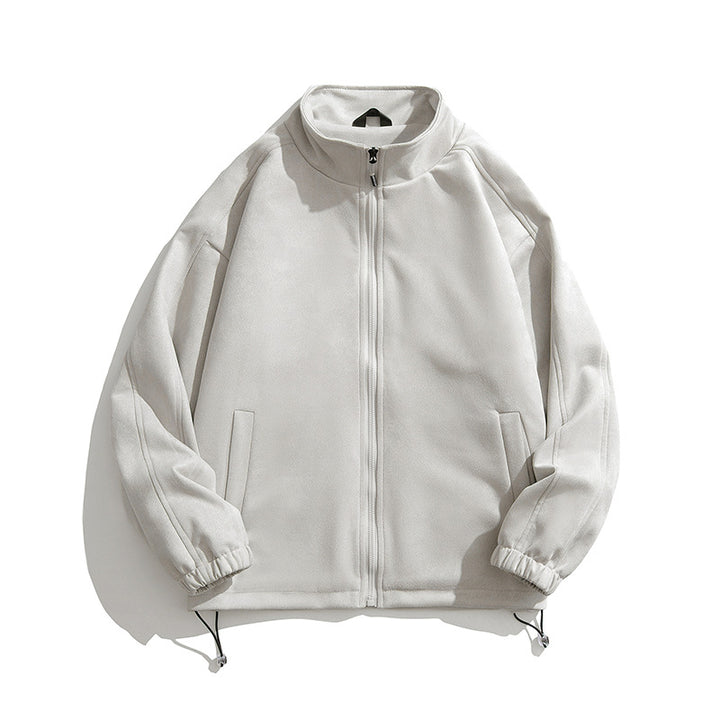 Sports fleece jacket for women with high collar and zippered side pockets Lune London