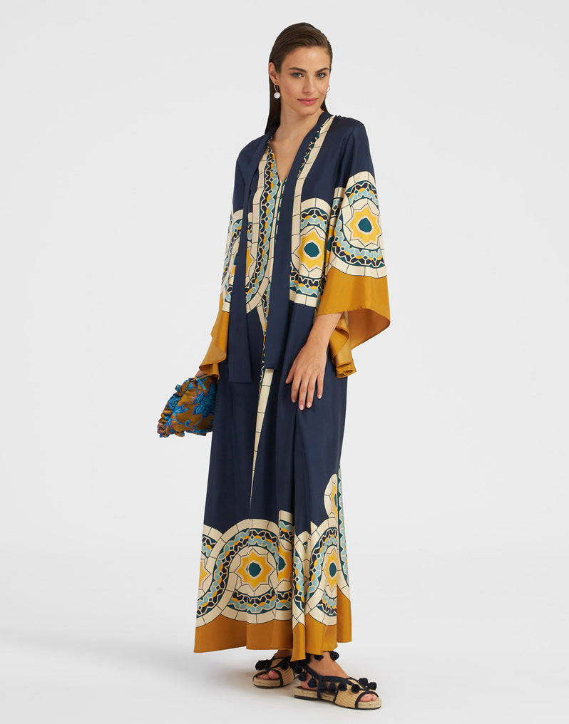 Lune London | Printed Three-Quarter Sleeve Dress
