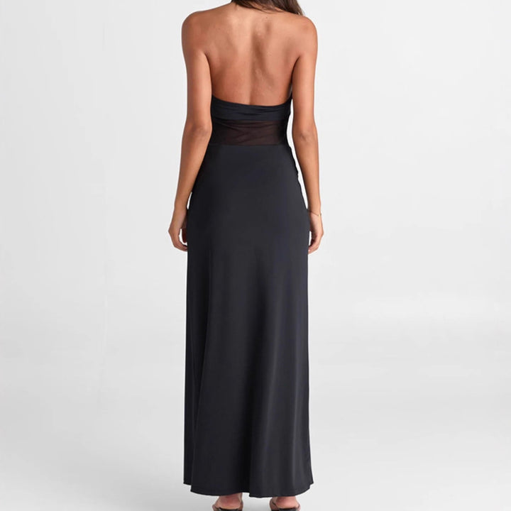 Maxi dress for women with refined cut and fitted design Lune London
