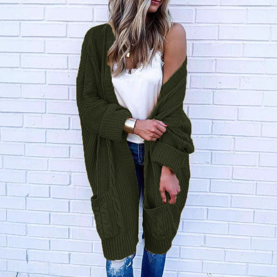 Veste en maille dames au design en tricot torsadé Chic & Stil