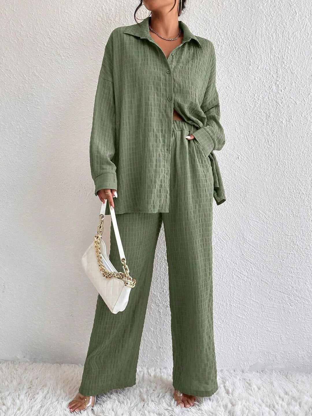 Women Comfortable Casual Long Sleeve Set Lune London