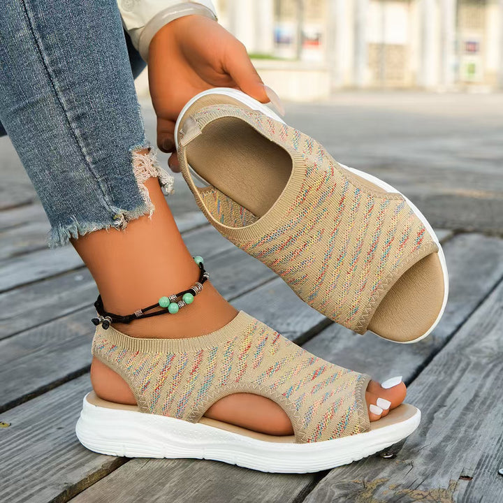 Ladies Comfortable Wedge Shoes with a Breathable Upper and a Flexible Sole Lune London