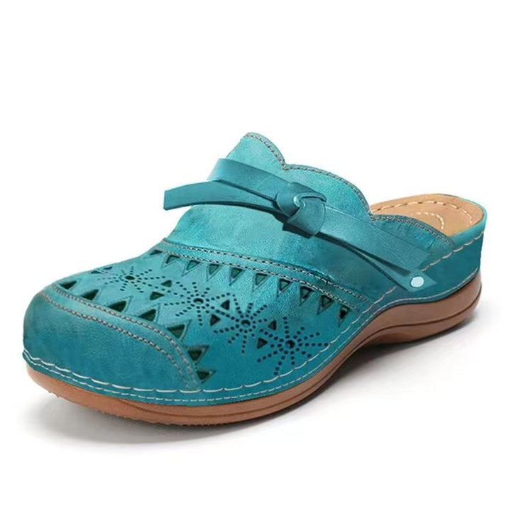 Ladies Decorative Clogs Chic Neckline and Style