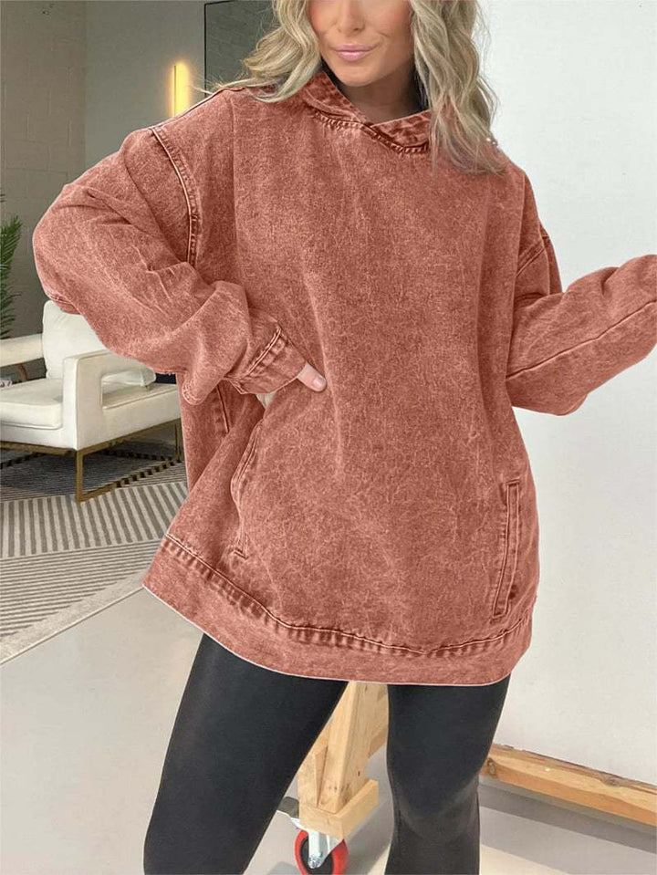 Casual denim hoodie for women Lune London