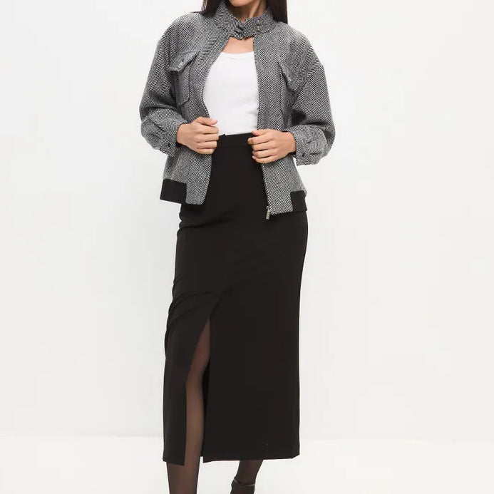 Ladies trendy quilted jacket with sporty cut Lune London