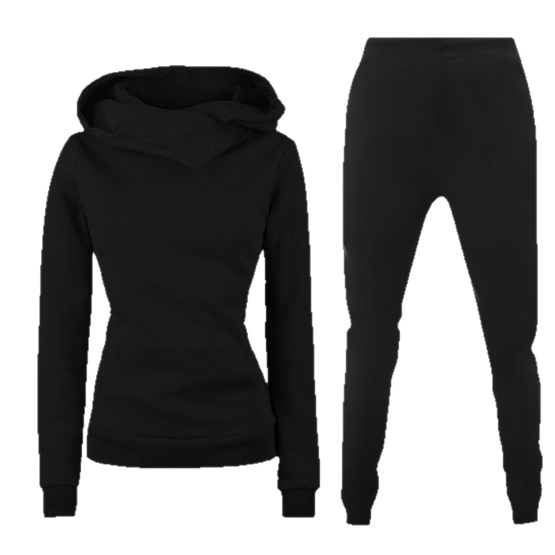 Ladies hoodie and chic style sports jumpsuit