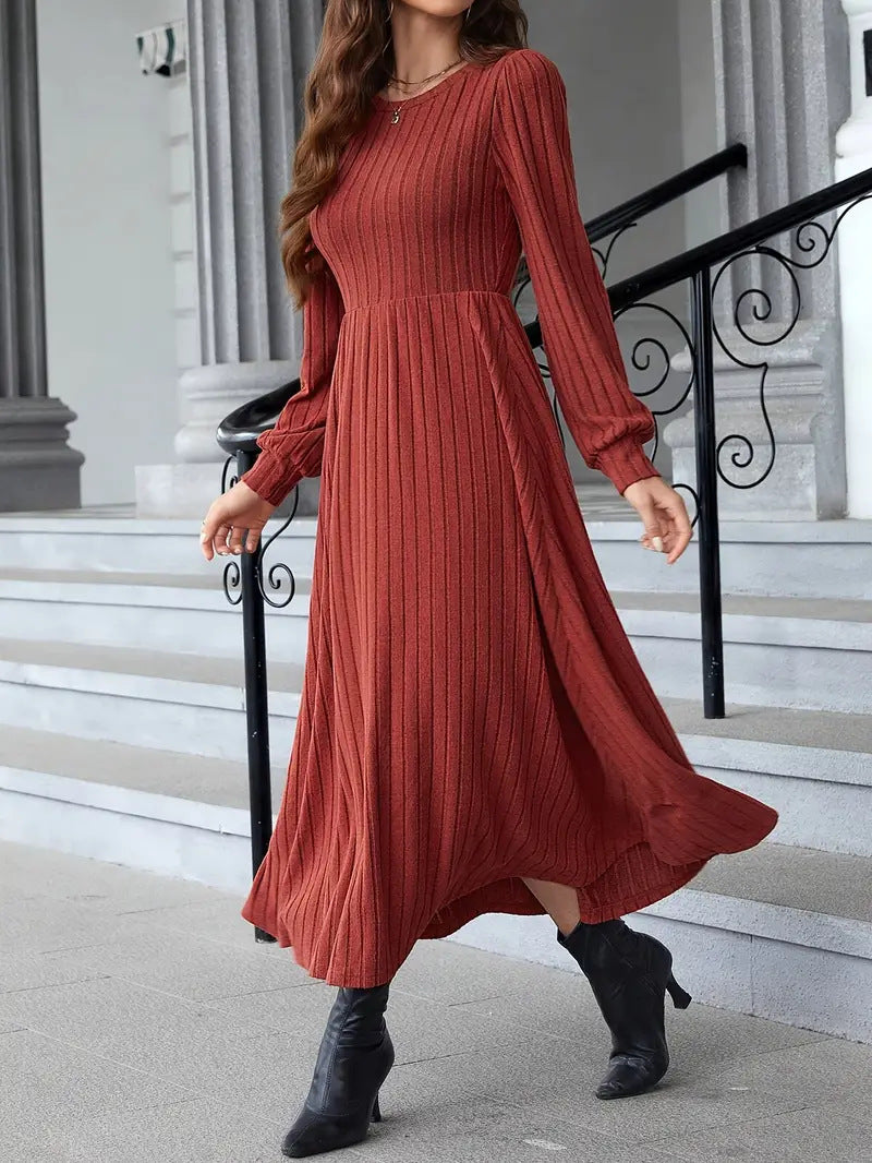 Lune London Long Sleeve Knit Maxi Dress for Women