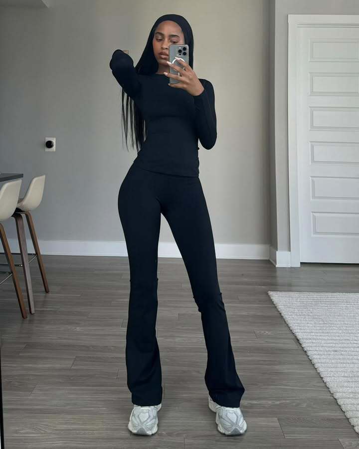 Lune London long sleeve women's sports jumpsuit with fluid design