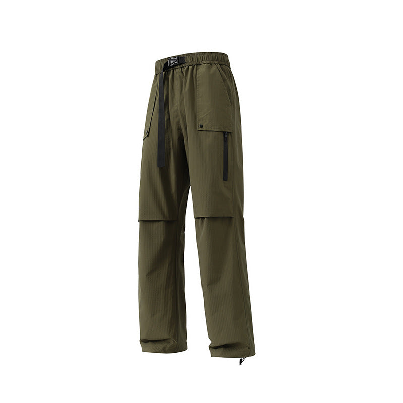Multifunctional cargo pants for men with elastic waistband Lune London
