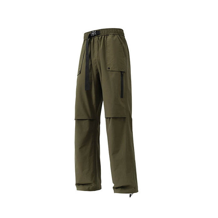 Multifunctional cargo pants for men with elastic waistband Lune London