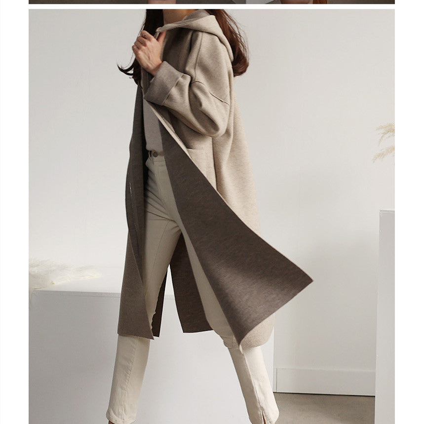 Women's chic and stylish wool blend coat