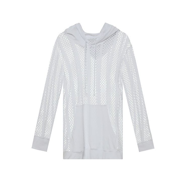 Sporty women's hoodie with breathable mesh from Lune London