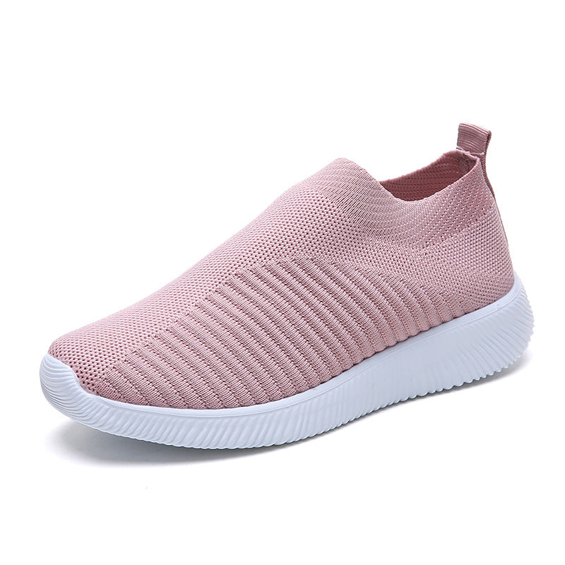 Breathable slip-on women's sneakers with elastic upper and shock-absorbing sole Lune London