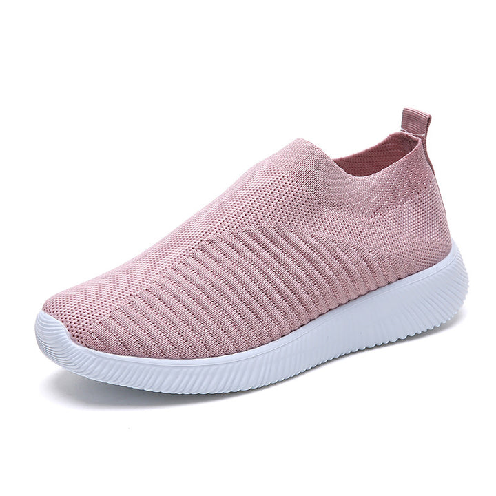 Breathable slip-on women's sneakers with elastic upper and shock-absorbing sole Lune London