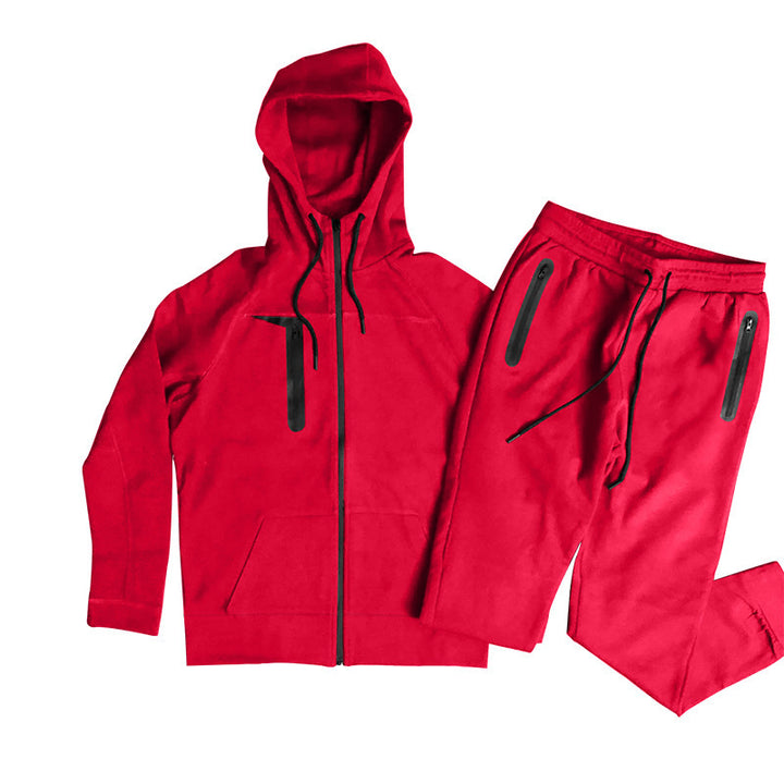 Complete sports outfit for men with hood and zippered pockets Lune London