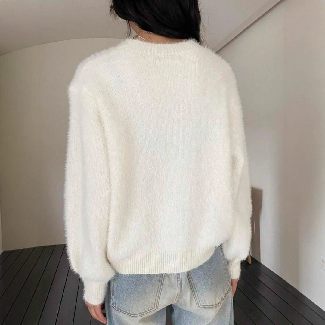 Ladies Trendy Cozy Sweater Loose Fit Lune London