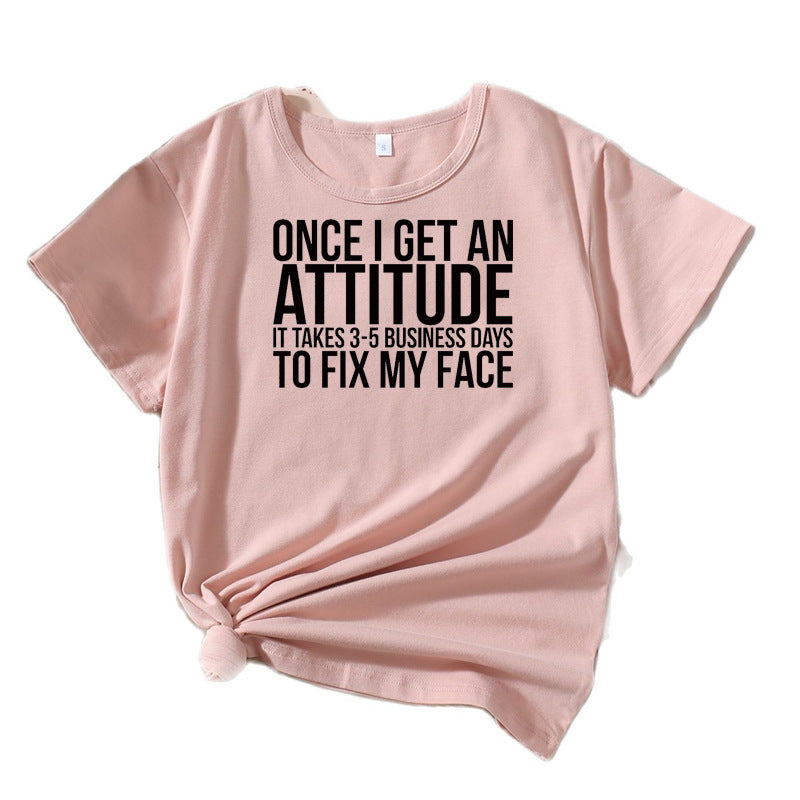 Ladies Casual Attitude Statement T-shirt Lune London