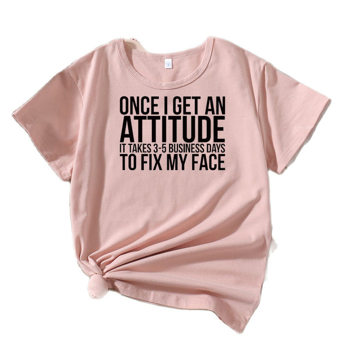 Ladies Casual Attitude Statement T-shirt Lune London