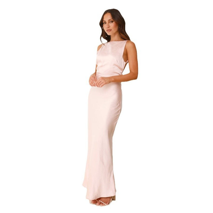 Elegant Maxi Dress for Women with Slim Silhouette and High-Quality Satin Finish Chic & Stylish