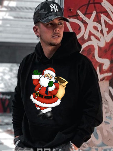 Women's hoodie with soft lining and festive Christmas pattern Lune London