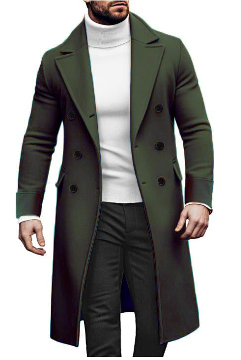 Elegant double-breasted coat for men with modern cut Lune London
