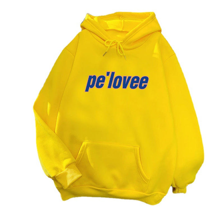 Women's hoodie with modern lettering Chic & Stil 1772612762