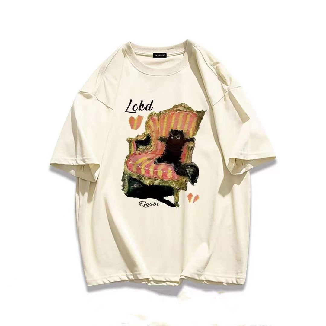 Sweatshirt pour femmes avec design de chat humoristique Chic & Stil
