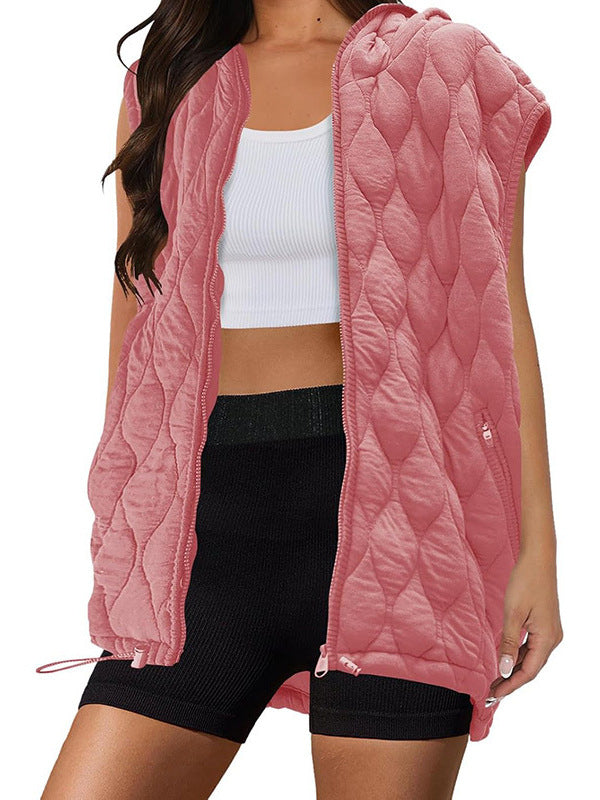 Lady hoodie with quilted design Lune London