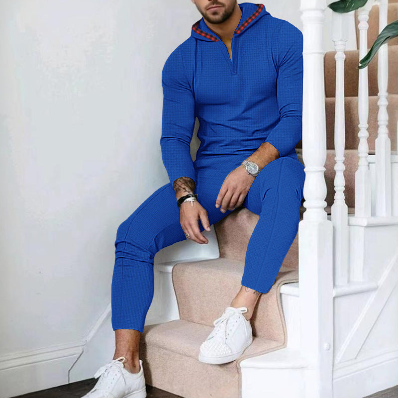 Men's trendy tracksuit with hood and fashionable collar Lune London