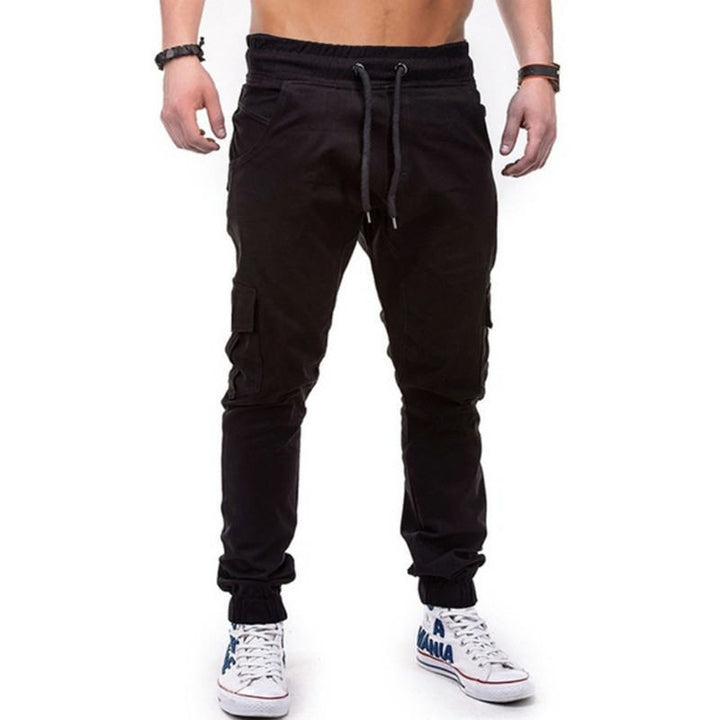 Cargo joggers for men with elastic waist and practical side pockets Lune London