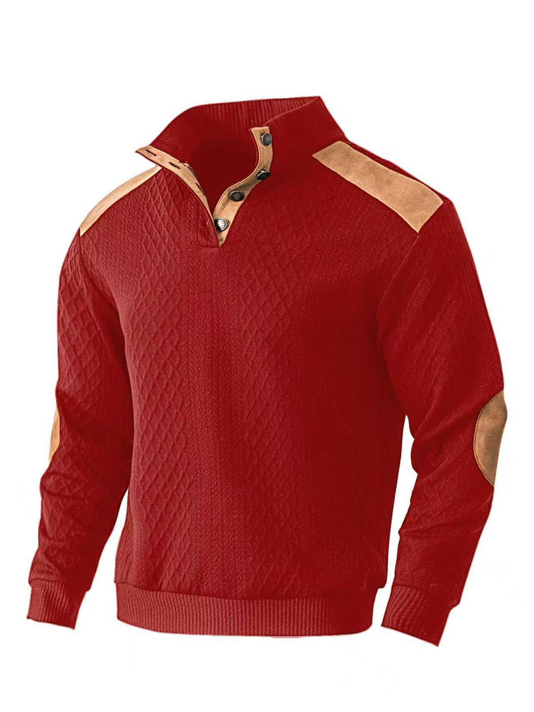 Knitted sweater for men with a unique high collar and trendy details Lune London